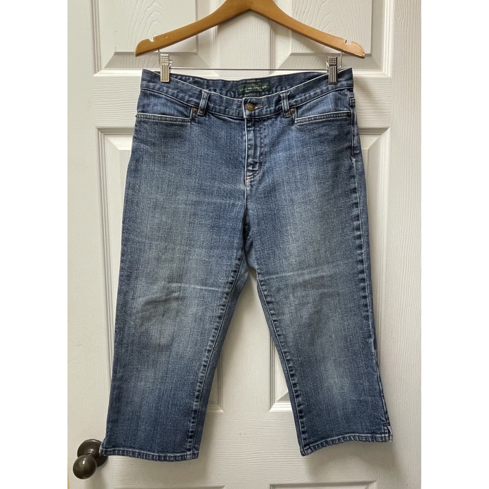 LRL Lauren Jeans Co Ralph Lauren Women's Sz 10 Classic Mid‎ Calf Jeans Stretch